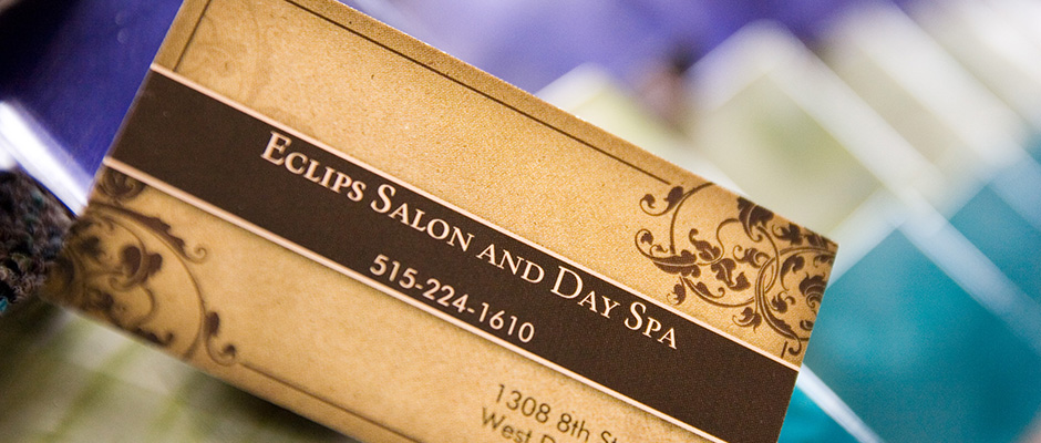 Eclips Salon and Day Spa Business Card